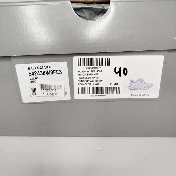 Balenciaga women Track sneakers in lilac color. Size 40 - Picture 10 of 10